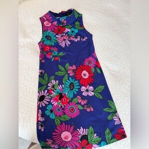 Trina Turk Floral Sleeveless Dress - Purple and Multicolor